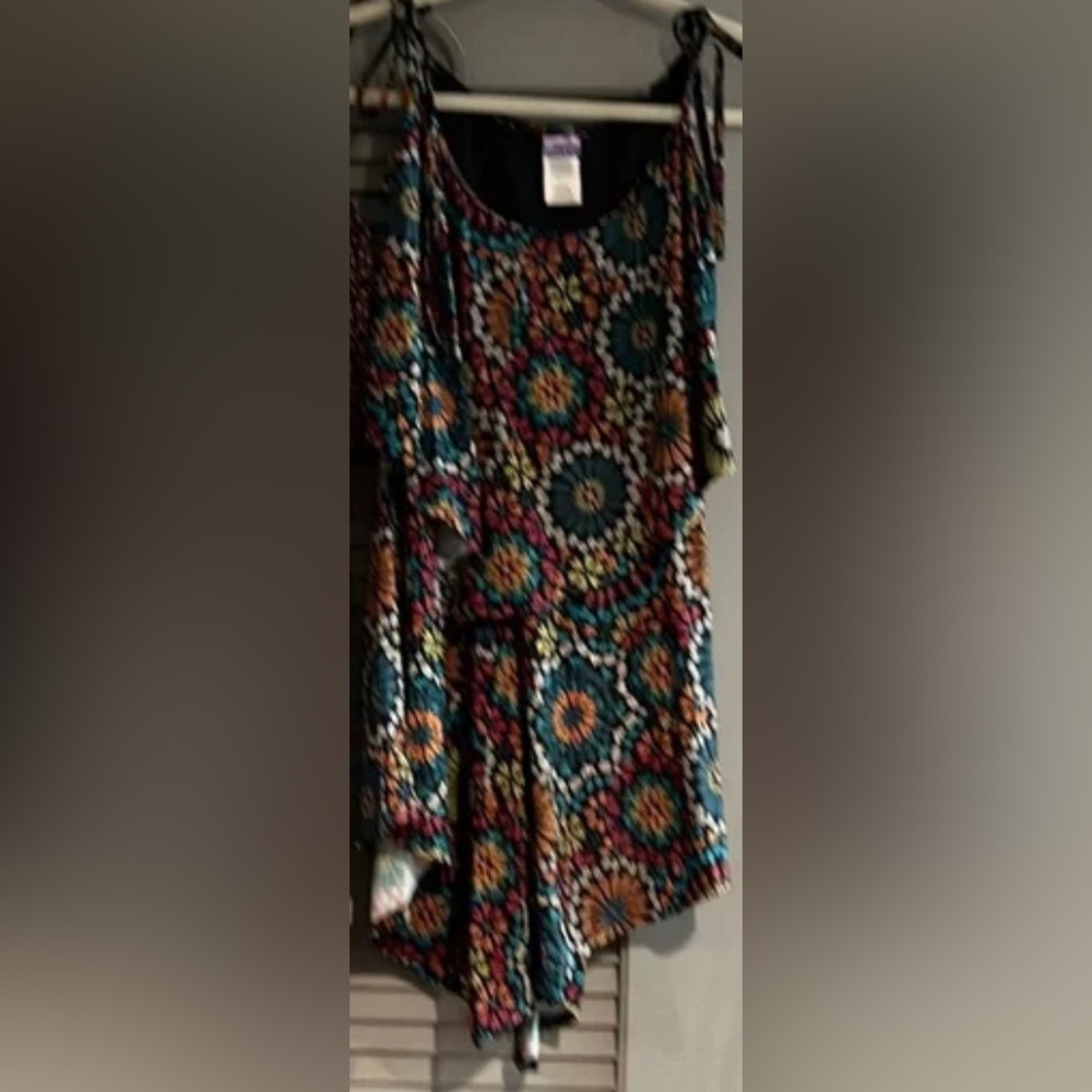 Coco Rave Multicolor Floral Swimsuit swim dress no bottoms